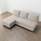 ベッドタイプカウチソファ　布張りタイプ(ノアーク3 右カウチ MO) 9枚目画像