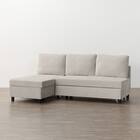 ベッドタイプカウチソファ　布張りタイプ(ノアーク3 右カウチ MO) 10枚目画像