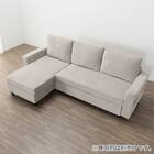 ベッドタイプカウチソファ　布張りタイプ(ノアーク3 右カウチ MO) 15枚目画像