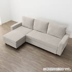 ベッドタイプカウチソファ 布張りタイプ(ノアーク3 右カウチ MO) 15枚目画像