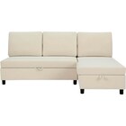 傷・汚れに強い 収納タイプ カウチソファ 合皮タイプ(ノアーク3 Nシールド 左カウチIV) 3枚目画像