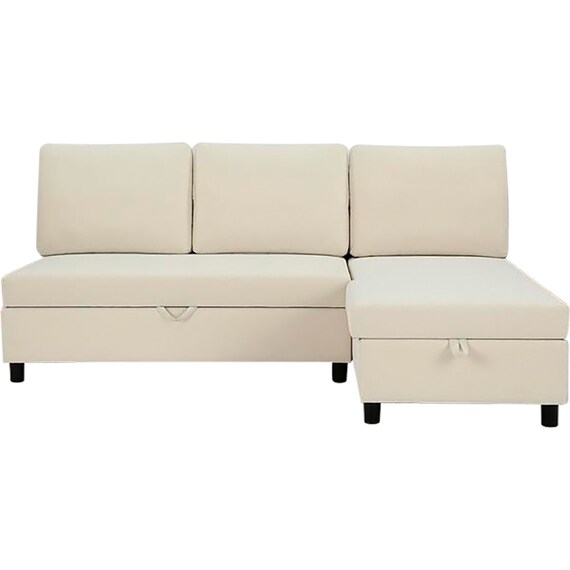 傷・汚れに強い 収納タイプ カウチソファ 合皮タイプ(ノアーク3 Nシールド 左カウチIV) 3枚目画像