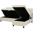 傷・汚れに強い 収納タイプ カウチソファ 合皮タイプ(ノアーク3 Nシールド 左カウチIV) 8枚目画像