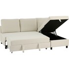 傷・汚れに強い ベッドタイプ カウチソファ (ノアーク3 Nシールド 左カウチIV) 4枚目画像