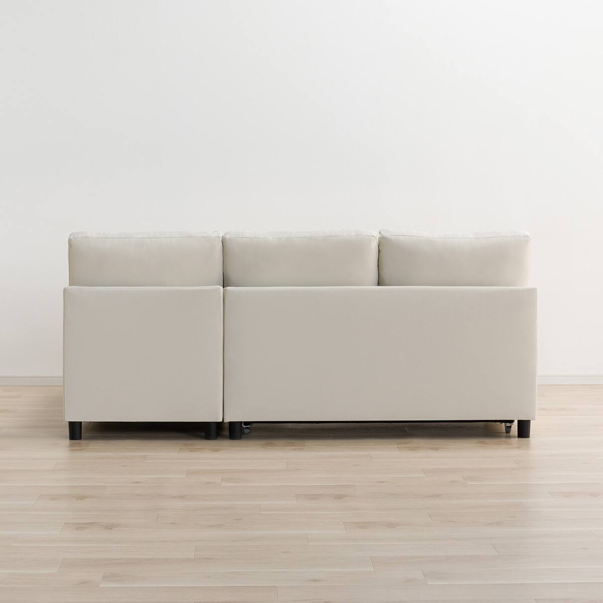 傷・汚れに強い ベッドタイプ カウチソファ (ノアーク3 Nシールド 左