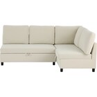 傷・汚れに強い 収納タイプ コーナーソファ 合皮タイプ (ノアーク3 Nシールド 左コーナー IV) 3枚目画像