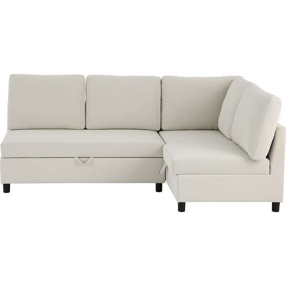 傷・汚れに強い 収納タイプ コーナーソファ 合皮タイプ (ノアーク3 Nシールド 左コーナー IV) 6枚目画像