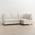 傷・汚れに強い ベッドタイプ コーナーソファ 合皮タイプ (ノアーク3 Nシールド 左コーナー IV) 5枚目画像