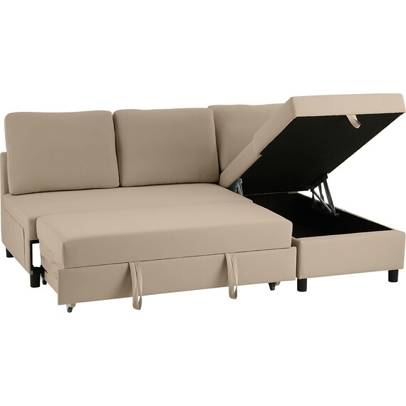 傷・汚れに強い ベッドタイプ カウチソファ (ノアーク3 Nシールド 左カウチMO) 7枚目画像