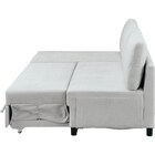 ベッドタイプカウチソファ 布張りタイプ(ノアーク3 右カウチ 撥水加工 LGY) 18枚目画像