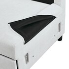 ベッドタイプカウチソファ 布張りタイプ(ノアーク3 右カウチ 撥水加工 LGY) 22枚目画像