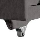 ベッドタイプカウチソファ　布張りタイプ(ノアーク3 右カウチ 撥水加工 DGY) 20枚目画像