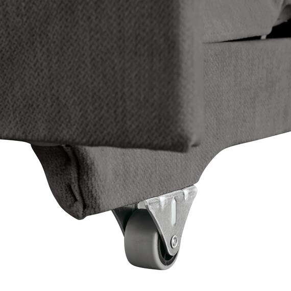 ベッドタイプカウチソファ　布張りタイプ(ノアーク3 右カウチ 撥水加工 DGY) 20枚目画像