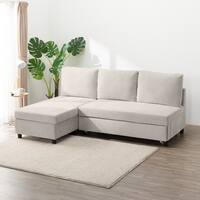 ベッドタイプカウチソファ　布張りタイプ(ノアーク3 右カウチ 撥水加工 MO)