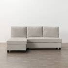 ベッドタイプカウチソファ　布張りタイプ(ノアーク3 右カウチ 撥水加工 MO) 11枚目画像