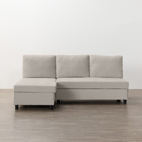 ベッドタイプカウチソファ　布張りタイプ(ノアーク3 右カウチ 撥水加工 MO) 11枚目画像