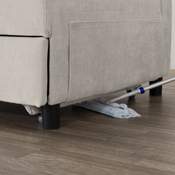 ベッドタイプカウチソファ　布張りタイプ(ノアーク3 右カウチ 撥水加工 MO) 22枚目画像