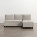 ベッドタイプカウチソファ　布張りタイプ(ノアーク3 左カウチ 撥水加工 MO) 11枚目画像