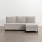 ベッドタイプカウチソファ 布張りタイプ(ノアーク3 左カウチ 撥水加工 MO) 11枚目画像