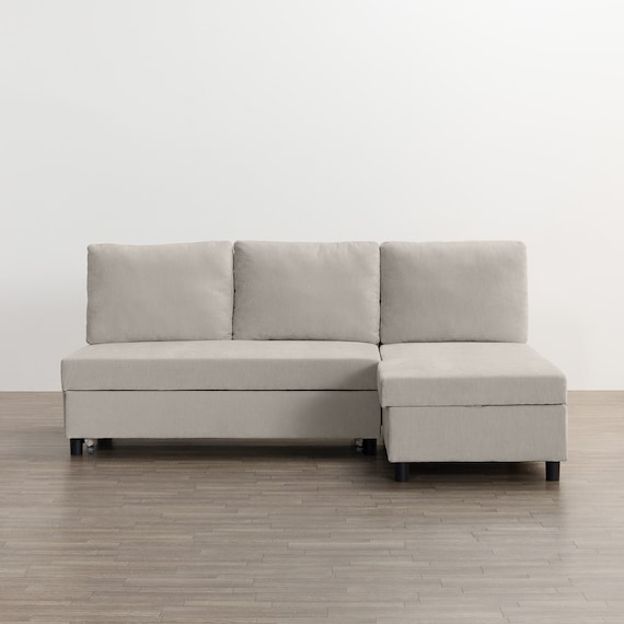 ベッドタイプカウチソファ 布張りタイプ(ノアーク3 左カウチ 撥水加工 MO) 11枚目画像