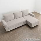 ベッドタイプカウチソファ 布張りタイプ(ノアーク3 左カウチ 撥水加工 MO) 15枚目画像