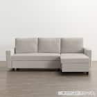 ベッドタイプカウチソファ　布張りタイプ(ノアーク3 左カウチ 撥水加工 MO) 16枚目画像