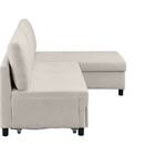 ベッドタイプカウチソファ　布張りタイプ(ノアーク3 左カウチ 撥水加工 MO) 17枚目画像