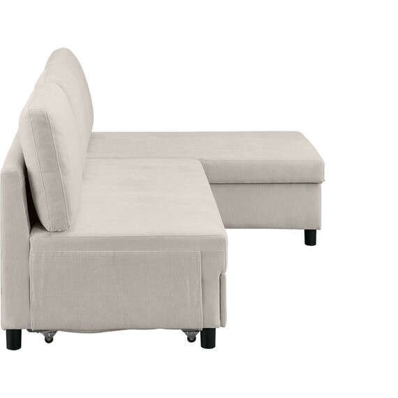 ベッドタイプカウチソファ 布張りタイプ(ノアーク3 左カウチ 撥水加工 MO) 17枚目画像