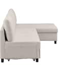 ベッドタイプカウチソファ 布張りタイプ(ノアーク3 左カウチ 撥水加工 MO) 17枚目画像