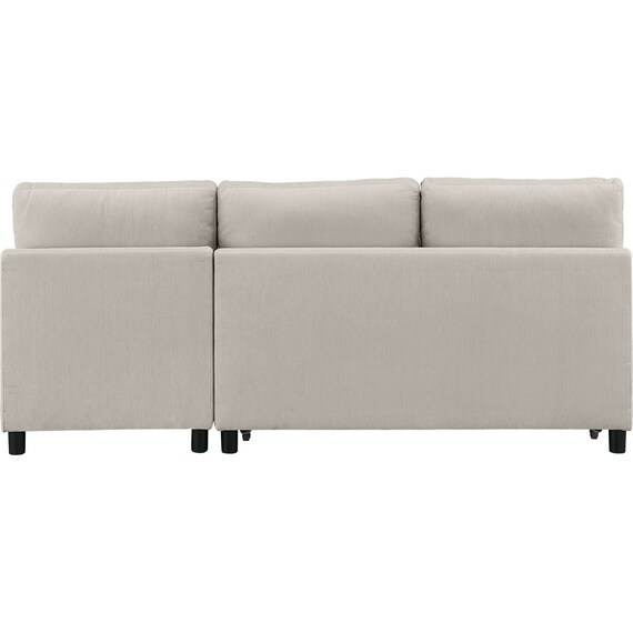 ベッドタイプカウチソファ 布張りタイプ(ノアーク3 左カウチ 撥水加工 MO) 18枚目画像