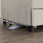 ベッドタイプカウチソファ　布張りタイプ(ノアーク3 左カウチ 撥水加工 MO) 22枚目画像