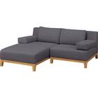 L型ソファ 布張りタイプ(SK8651 GY) 1枚目画像