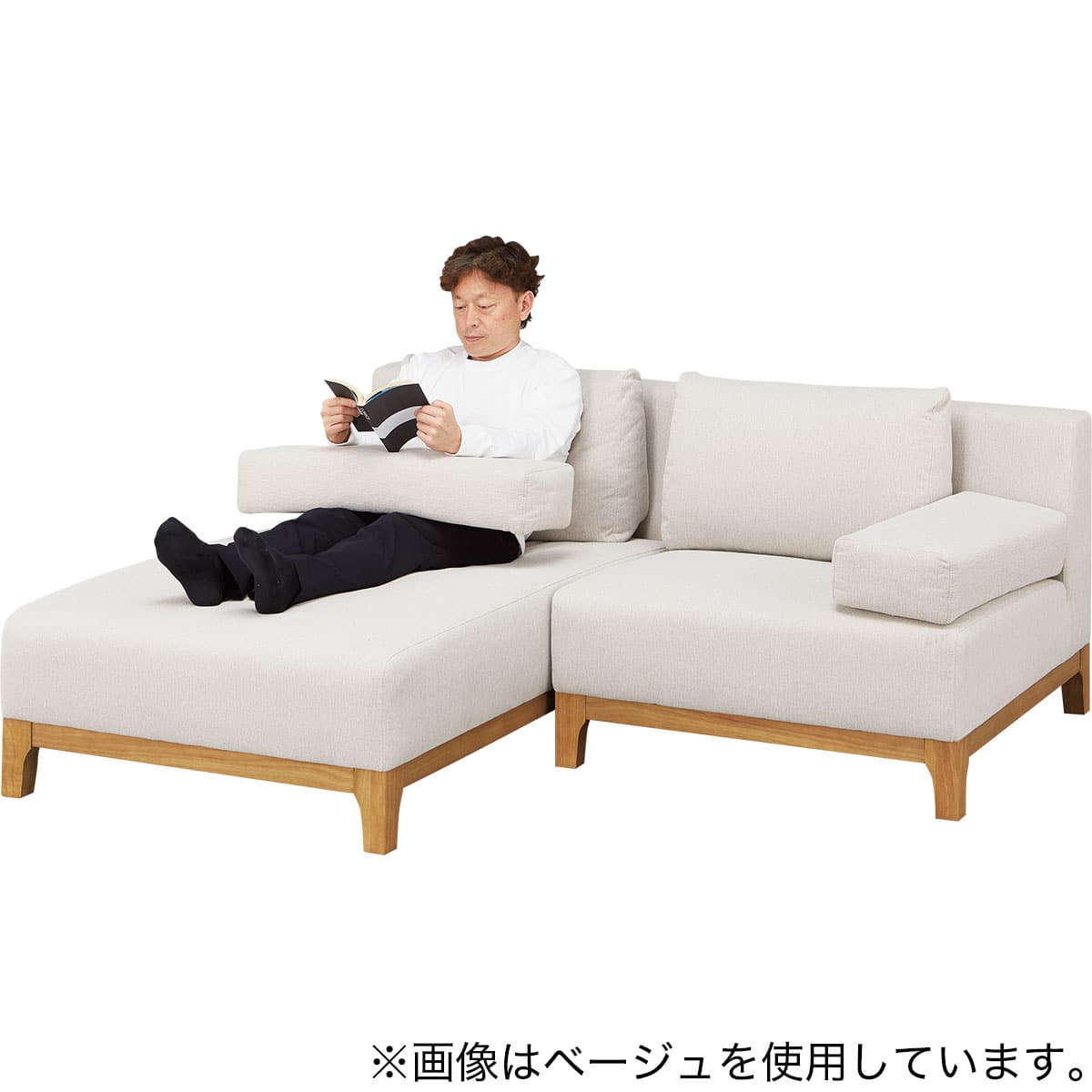 L型ソファ 布張りタイプ(SK8651 GY) | ニトリネット【公式】 家具