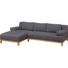 L型ワイドソファ 布張りタイプ(SK8651 GY) 1枚目画像