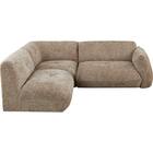 左肘コーナーソファ 布張りタイプ(MF04 BE) 2枚目画像