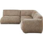 左肘コーナーソファ 布張りタイプ(MF04 BE) 3枚目画像