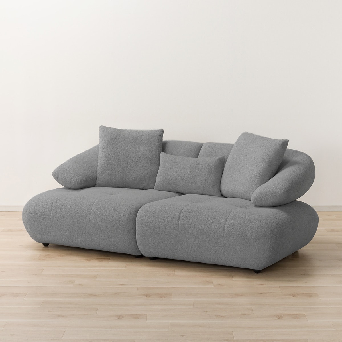 3人掛けソファ 布張りタイプ (FR08 DGY) | ニトリネット【公式】 家具