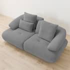 3人掛けソファ 布張りタイプ (FR08 DGY) 5枚目画像