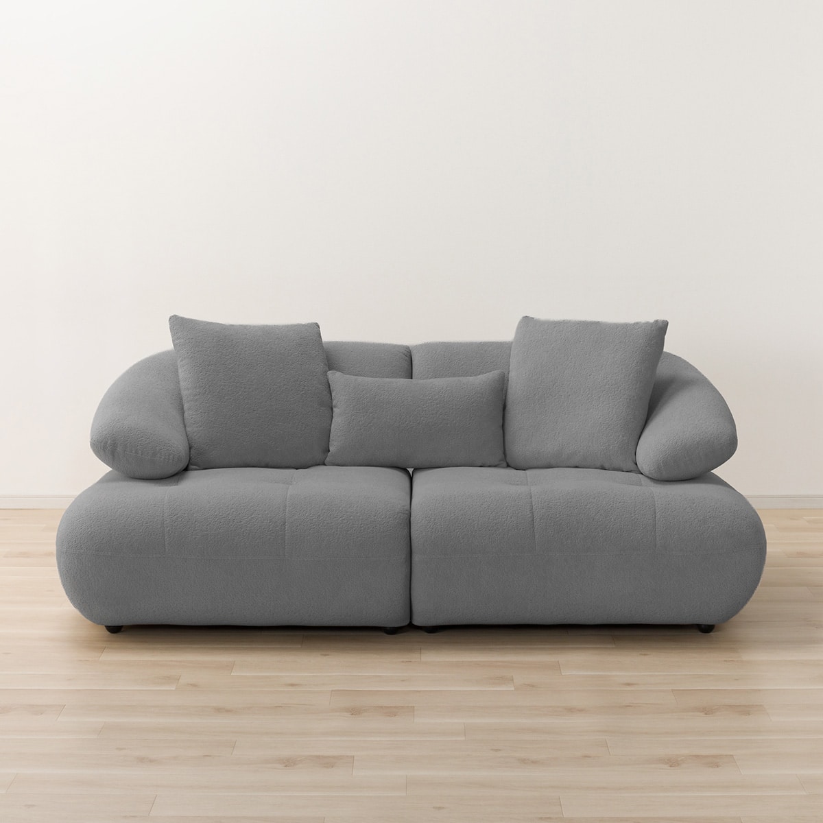 3人掛けソファ 布張りタイプ (FR08 DGY) | ニトリネット【公式】 家具