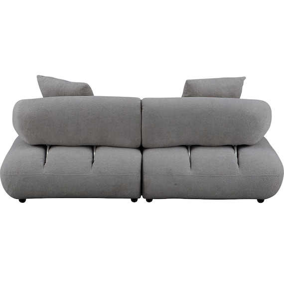 3人掛けソファ 布張りタイプ (FR08 DGY) 12枚目画像