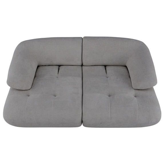 3人掛けソファ 布張りタイプ (FR08 DGY) 13枚目画像