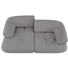 3人掛けソファ 布張りタイプ (FR08 DGY) 14枚目画像