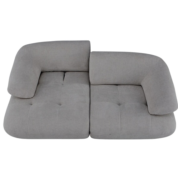 3人掛けソファ 布張りタイプ (FR08 DGY) 14枚目画像