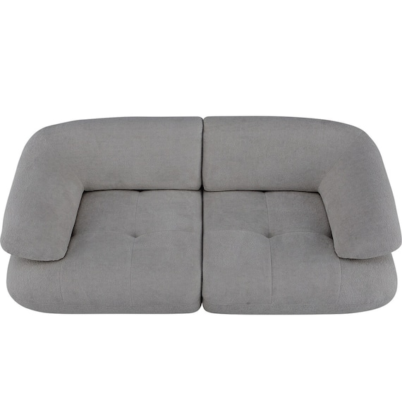 3人掛けソファ 布張りタイプ (FR08 DGY) 15枚目画像