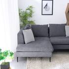 カウチソファ 布張りタイプ (FM 右カウチ ダークグレー) 8枚目画像