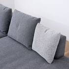 カウチソファ 布張りタイプ (FM 右カウチ ダークグレー) 9枚目画像