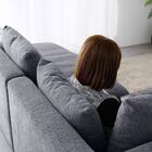 カウチソファ 布張りタイプ (FM 右カウチ ダークグレー) 13枚目画像