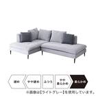 カウチソファ 布張りタイプ (FM 右カウチ ダークグレー) 21枚目画像