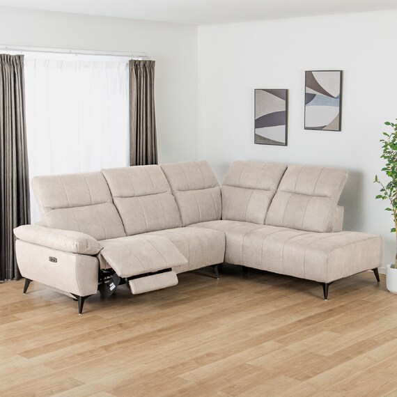 電動リクライニングコーナーソファ 布張りタイプ(ボンド 左コーナー IV)【島忠ホームズ商品】 1枚目画像