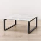 センターテーブル(セーラル2 80 WH/BK) 2枚目画像